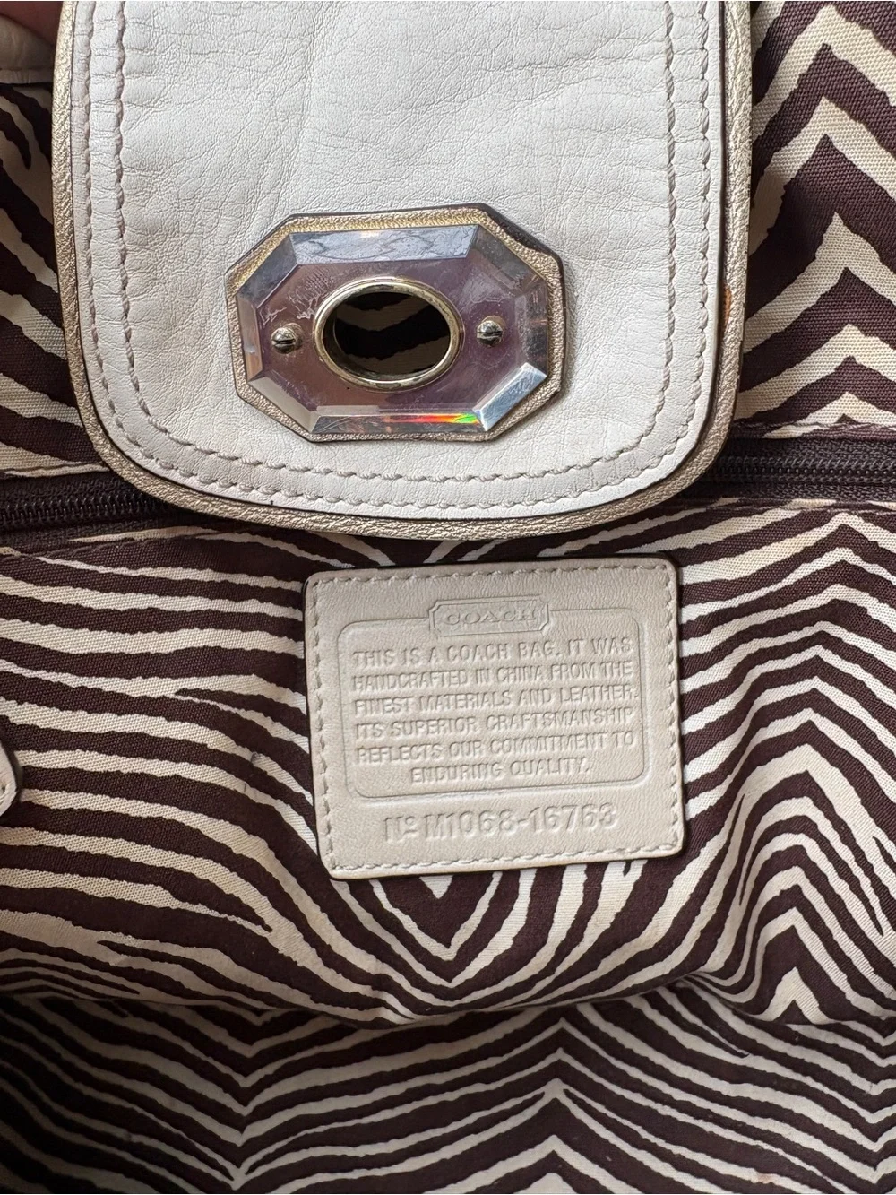 Vintage Coach Rafia Tote Bag